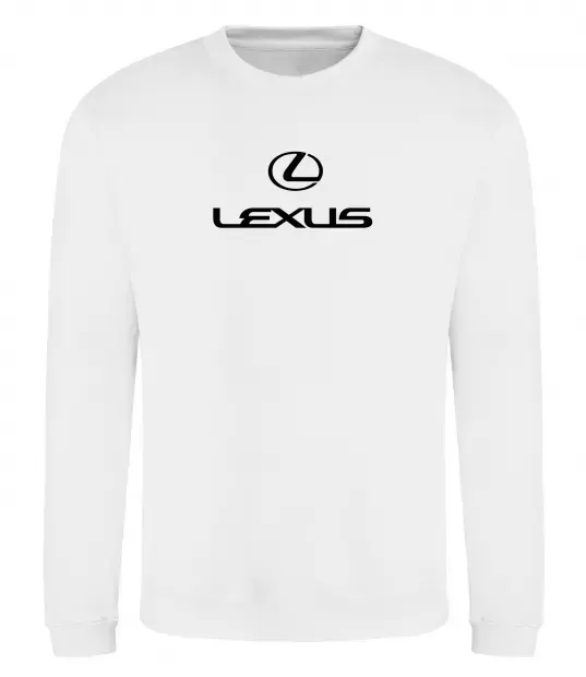 Світшот Lexus logo та назва Білий фото