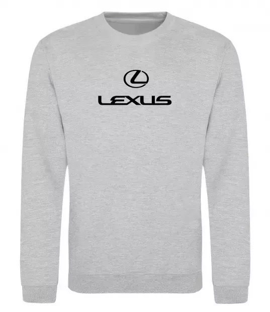 Світшот Lexus logo та назва Сірий меланж фото