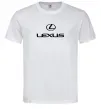 Мужская футболка Lexus logo та назва Белый фото