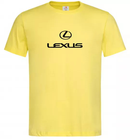 Мужская футболка Lexus logo та назва Лимонный фото