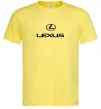 Мужская футболка Lexus logo та назва Лимонный фото