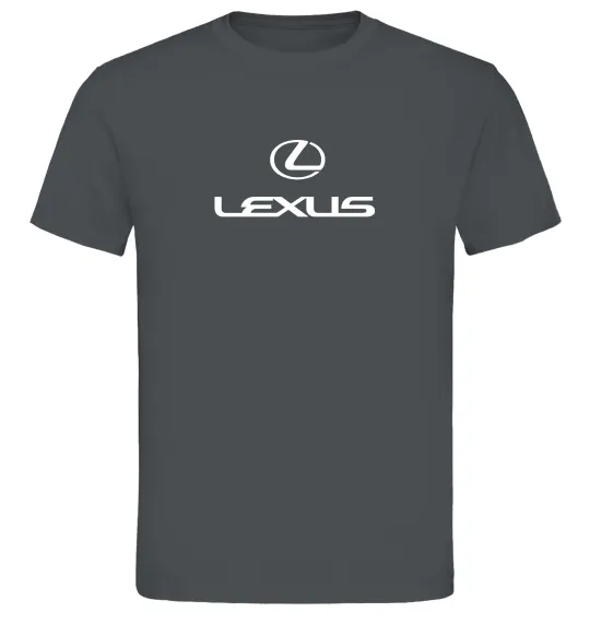 Мужская футболка Lexus logo та назва Графит фото