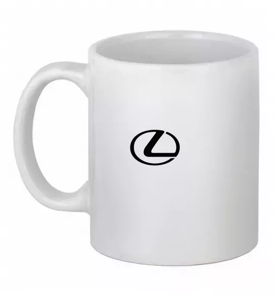 Чашка керамическая Lexus logo Белый фото