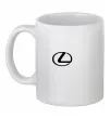 Чашка керамическая Lexus logo Белый фото