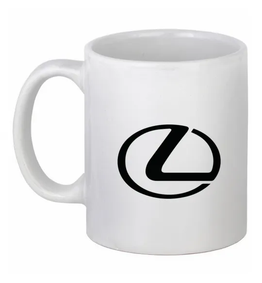 Чашка керамическая Lexus logo Белый фото