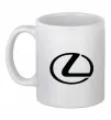 Чашка керамическая Lexus logo Белый фото
