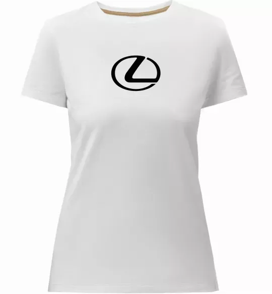 Жіноча преміум футболка Lexus logo Білий фото