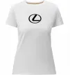 Жіноча преміум футболка Lexus logo Білий фото