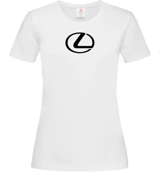 Жіноча футболка Lexus logo Білий фото