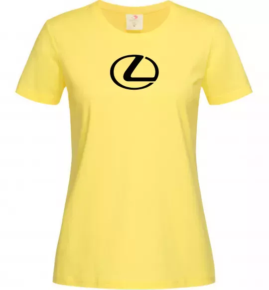 Жіноча футболка Lexus logo Лимонний фото
