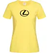 Жіноча футболка Lexus logo Лимонний фото