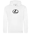 Мужская толстовка (худи) Lexus logo Белый фото
