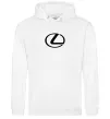 Жіноча толстовка (худі) Lexus logo Білий фото