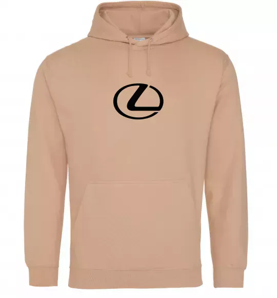 Жіноча толстовка (худі) Lexus logo Пісочний фото
