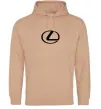 Жіноча толстовка (худі) Lexus logo Пісочний фото