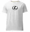 Чоловіча преміум футболка Lexus logo Білий фото