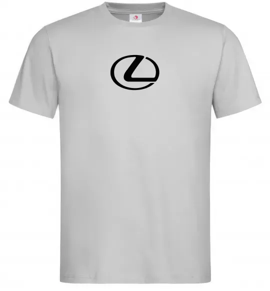 Мужская футболка Lexus logo Серый фото