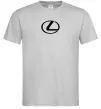 Мужская футболка Lexus logo Серый фото