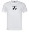 Мужская футболка Lexus logo Белый фото