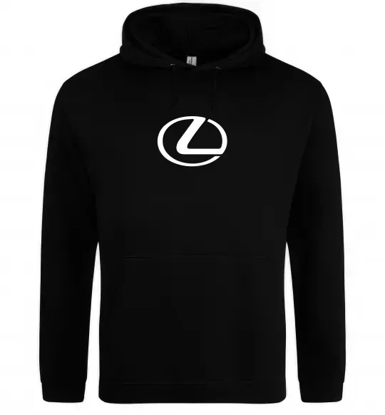 Мужская толстовка (худи) Lexus logo Черный фото