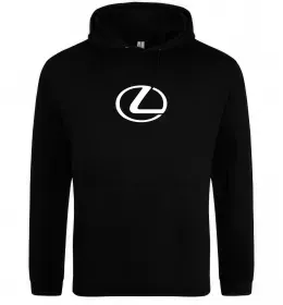 Мужская толстовка (худи) Lexus logo Черный фото