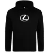 Мужская толстовка (худи) Lexus logo Черный фото