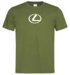 Мужская футболка Lexus logo Оливковый фото