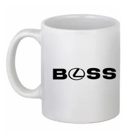 Чашка керамическая Lexus logo Белый фото