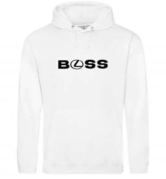 Женская толстовка (худи) Lexus boss Белый фото