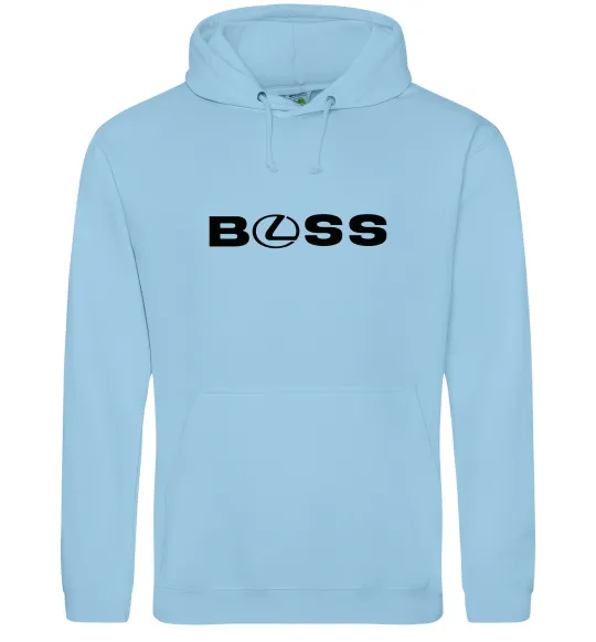 Женская толстовка (худи) Lexus boss Голубой фото