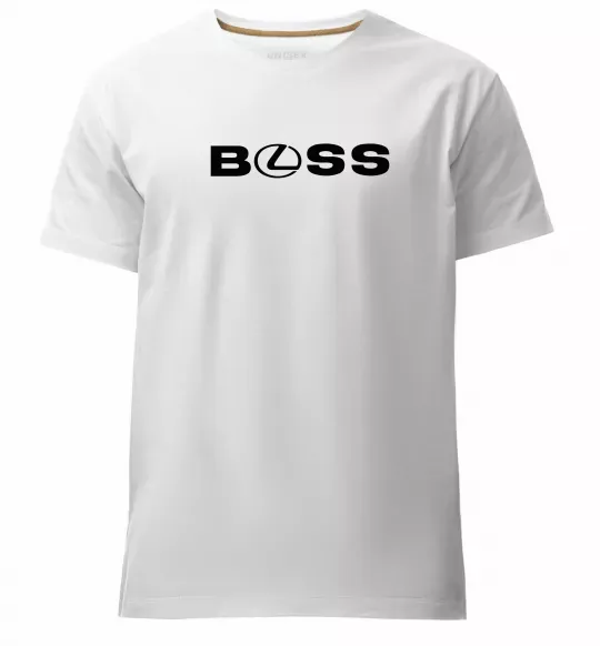 Чоловіча преміум футболка Lexus boss Білий фото