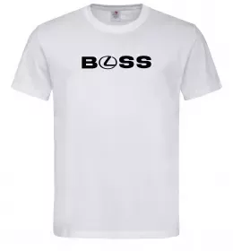 Мужская футболка Lexus boss Белый фото