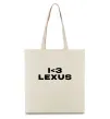 Эко-сумка I <3 Lexus Бежевый фото