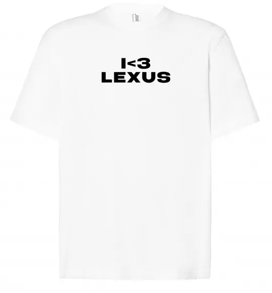 Футболка Оверсайз I <3 Lexus Білий фото