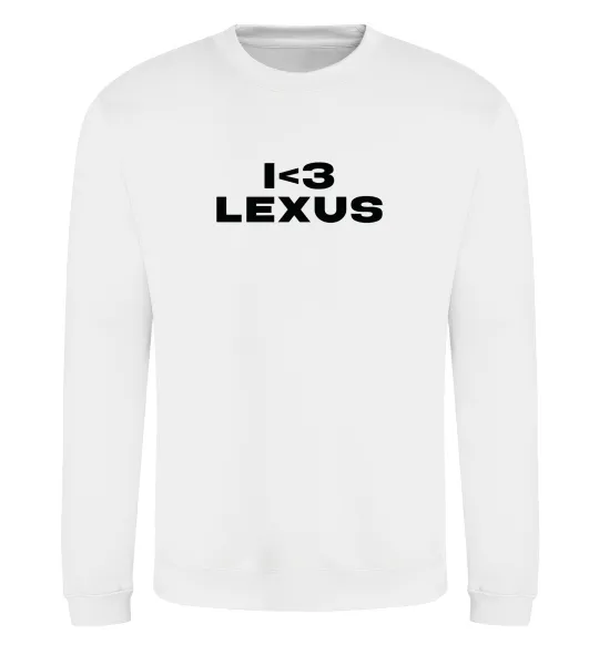 Свитшот I <3 Lexus Белый фото