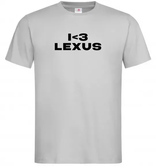 Мужская футболка I <3 Lexus Серый фото