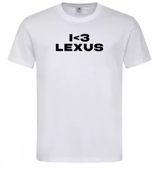 Мужская футболка I <3 Lexus Белый фото
