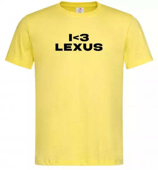 Мужская футболка I <3 Lexus Лимонный фото