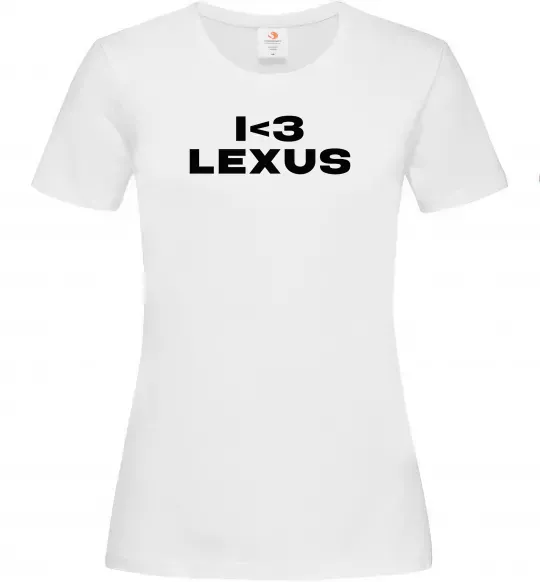 Жіноча футболка I <3 Lexus Білий фото