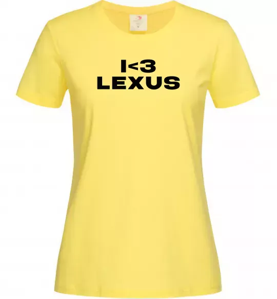 Жіноча футболка I <3 Lexus Лимонний фото
