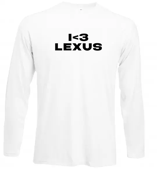 Лонгслив I <3 Lexus Белый фото