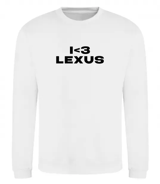 Свитшот I <3 Lexus Белый фото