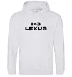 Мужская толстовка (худи) I <3 Lexus Серый меланж фото