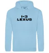Мужская толстовка (худи) I <3 Lexus Голубой фото