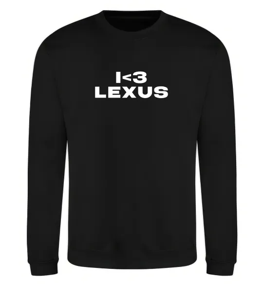 Свитшот I <3 Lexus Черный фото