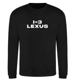 Свитшот I <3 Lexus Черный фото