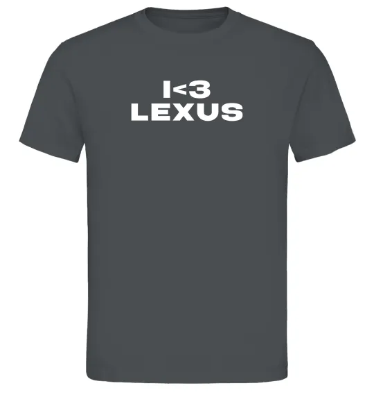 Мужская футболка I <3 Lexus Графит фото