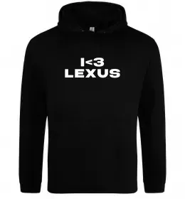 Мужская толстовка (худи) I <3 Lexus Черный фото