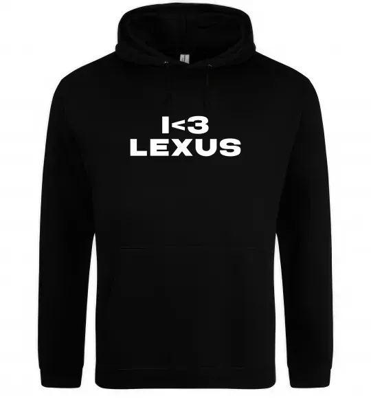 Женская толстовка (худи) I <3 Lexus Черный фото