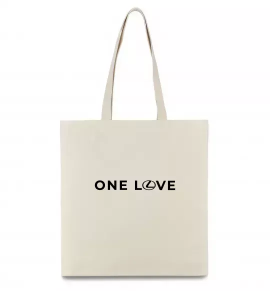 Эко-сумка Lexus one love Бежевый фото